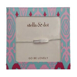 Stella & Dot Extraordinary Silver Bar Bracelet